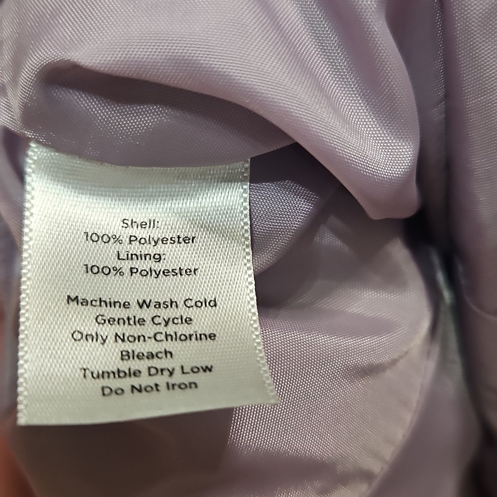 Talbots Lavender Quilted Puffer Jacket - Picture 7 of 8